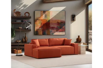Munehiro Hjørnesovesofa - Orange - Møbler - Sofaer - Sovesofaer