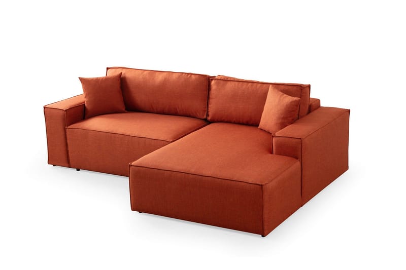 Munehiro Hjørnesovesofa - Orange - Møbler - Sofaer - Sovesofaer
