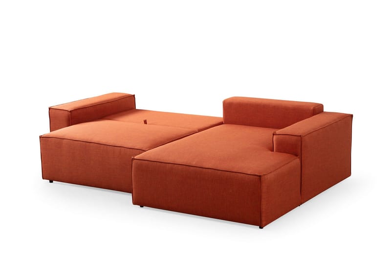 Munehiro Hjørnesovesofa - Orange - Møbler - Sofaer - Sovesofaer