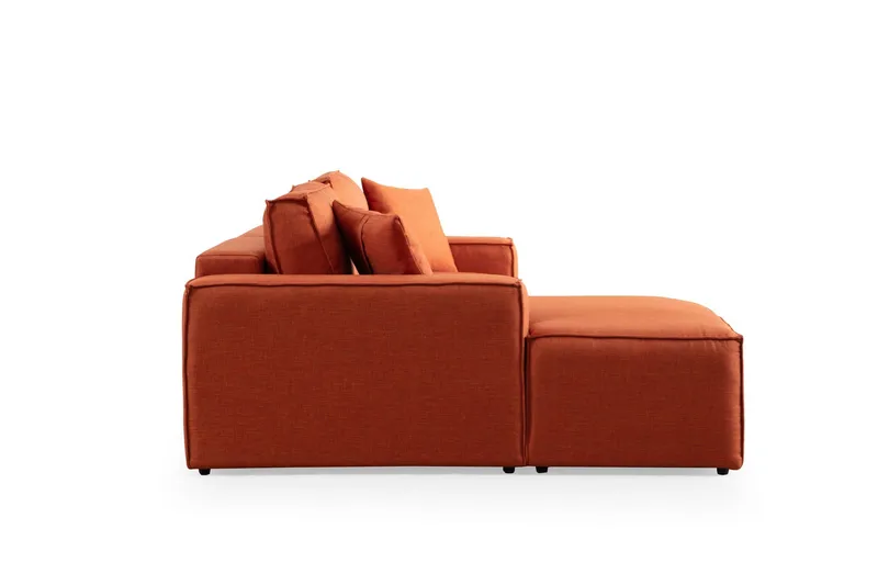 Munehiro Hjørnesovesofa - Orange - Møbler - Sofaer - Sovesofaer