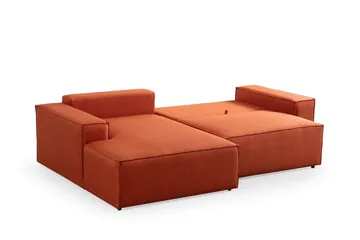 Munehiro Hjørnesovesofa - Orange - Møbler - Sofaer - Sovesofaer
