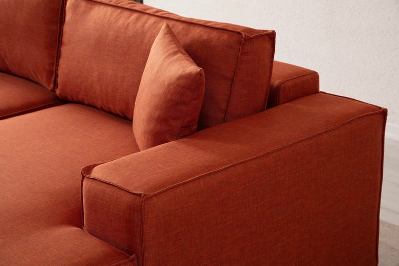 Munehiro Hjørnesovesofa - Orange - Møbler - Sofaer - Sovesofaer