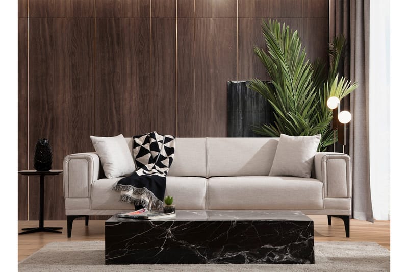 Naoko 3-Pers. Sovesofa - Beige - Møbler - Sofaer - Sovesofaer