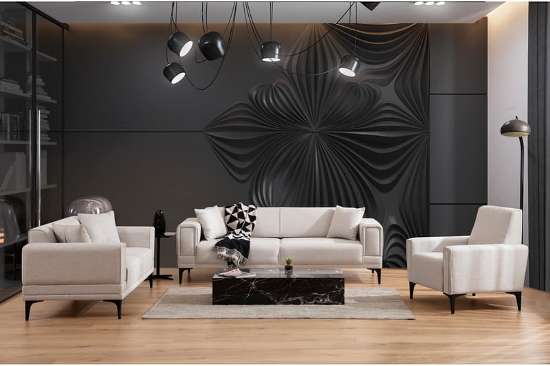 Naoko 3-Pers. Sovesofa - Beige - Møbler - Sofaer - Sovesofaer