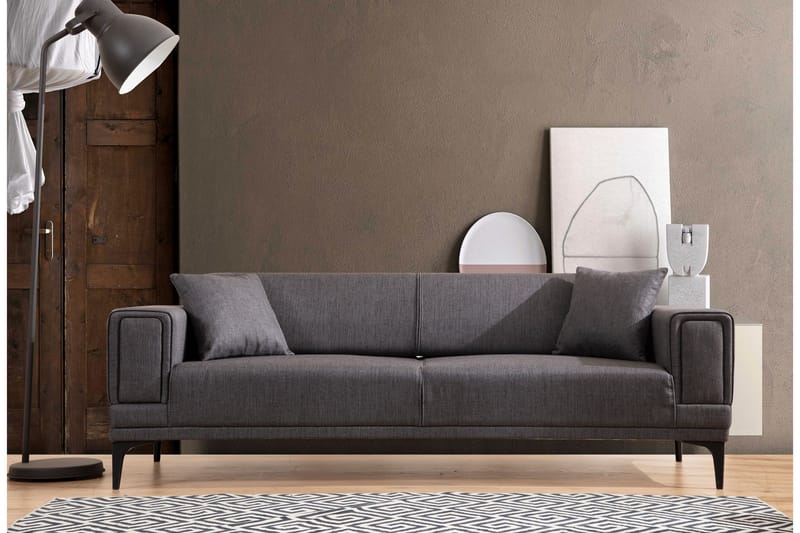 Naoko 3-Pers. Sovesofa - Mørkegrå - Møbler - Sofaer - Sovesofaer