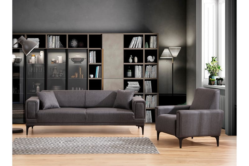 Naoko 3-Pers. Sovesofa - Mørkegrå - Møbler - Sofaer - Sovesofaer