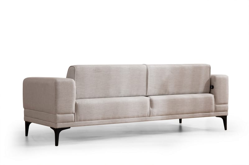 Naoko 3-Pers. Sovesofa - Beige - Sovesofaer - 3 personers sovesofa