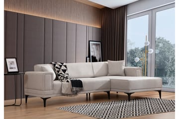 Naoko Sovesofa med chaiselong - Beige - Møbler - Sofaer - Sovesofaer