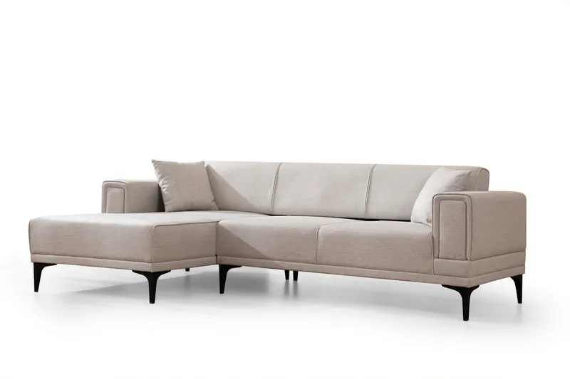 Naoko Sovesofa med chaiselong - Beige - Møbler - Sofaer - Sovesofaer