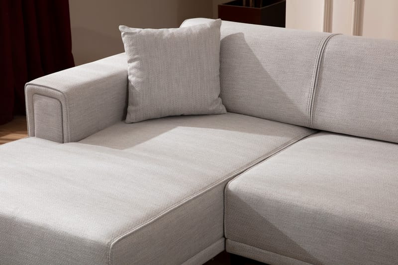 Naoko Sovesofa med chaiselong - Beige - Sovesofaer - Hjørnesovesofa