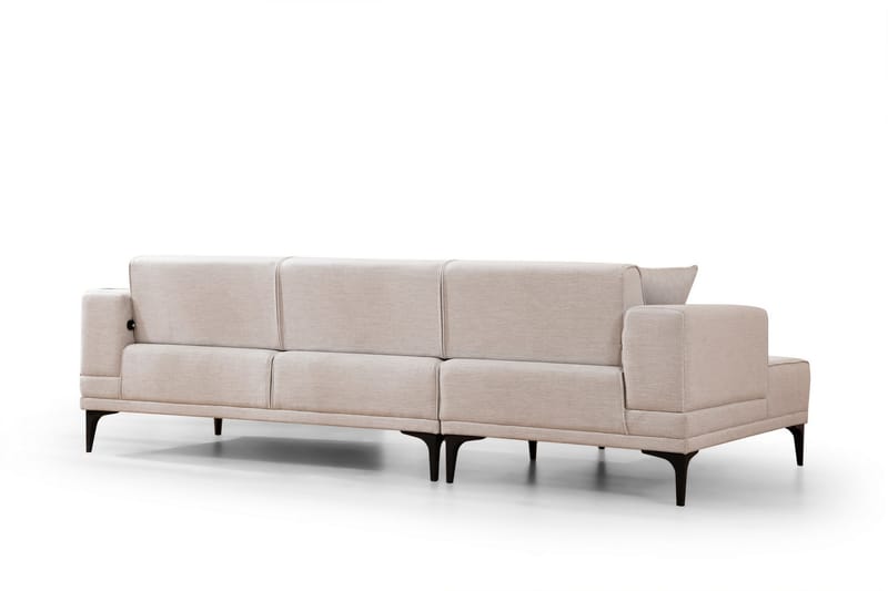 Naoko Sovesofa med chaiselong - Beige - Sovesofaer - Hjørnesovesofa