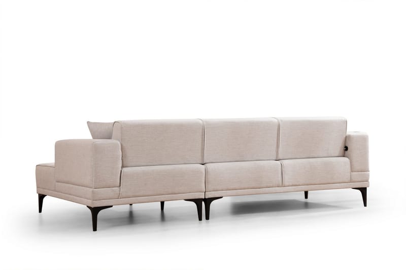 Naoko Sovesofa med chaiselong - Beige - Møbler - Sofaer - Sovesofaer