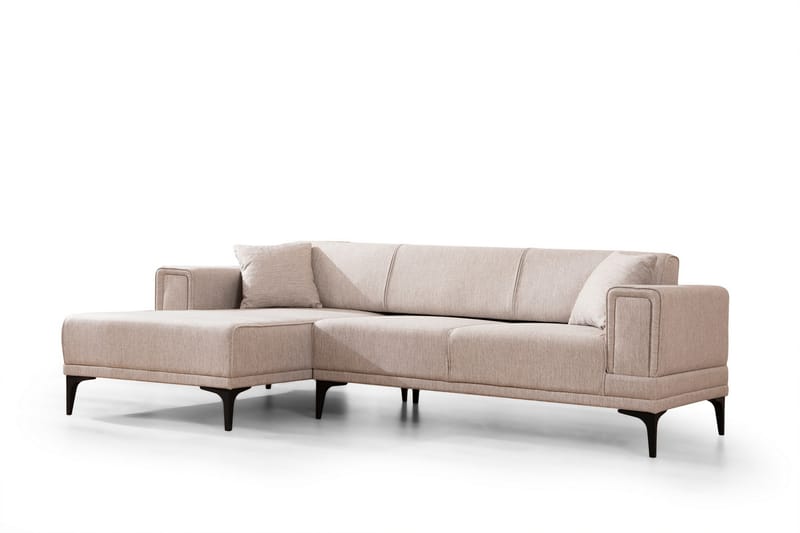 Naoko Sovesofa med chaiselong - Lysebrun - Møbler - Sofaer - Sovesofaer
