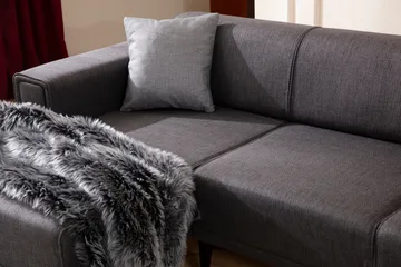 Naoko Sovesofa med chaiselong - Mørkegrå - Møbler - Sofaer - Sovesofaer