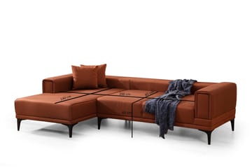 Naoko Sovesofa med chaiselong - Rød - Møbler - Sofaer - Sovesofaer
