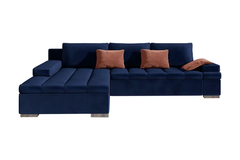 Naoma Hjørnesovesofa Chaiselong Venstre, Mørkeblå