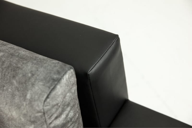 Naoma Hjørnesovesofa Universal 135x216 cm med Opbevaring i Fløjl - Rosa|Grå - Møbler - Sofaer - Sovesofaer