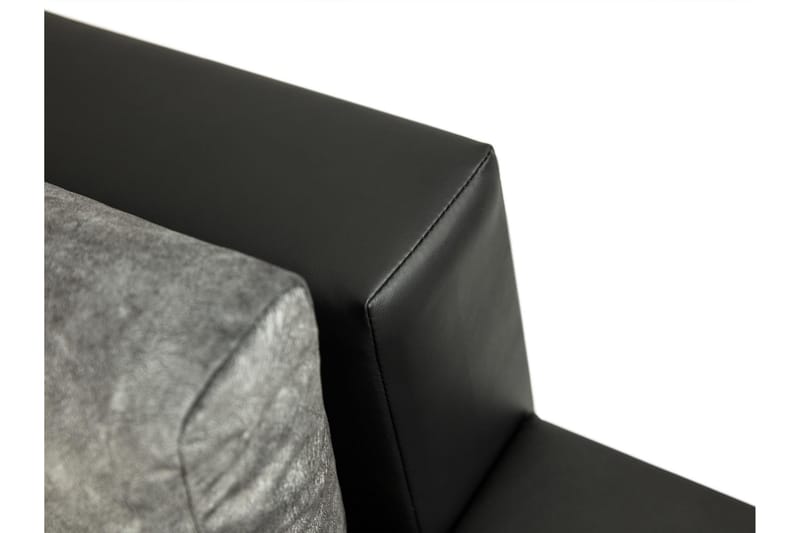 Naoma Sovesofa Med 3-Personers Divan - Sort/Brun - Møbler - Sofaer - Sovesofaer