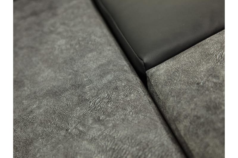 Naoma Sovesofa Med 3-Personers Divan - Sort/Brun - Møbler - Sofaer - Sovesofaer