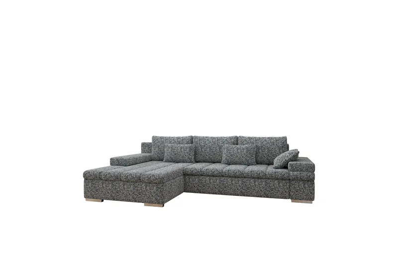Naoma Sovesofa med Divan 4-sits - Marineblå - Møbler - Sofaer - Sovesofaer