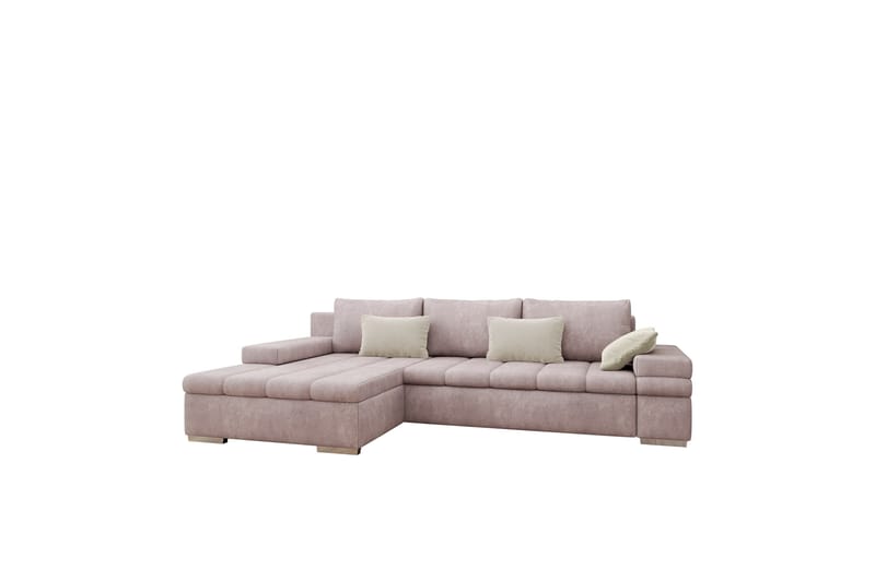 Naoma Sovesofa med Divan 4-sits, Rosa