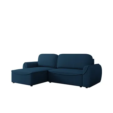 Navrel 3-personers Sovesofa med Chaiselong og Opbevaring - Blå - Møbler - Sofaer - Sovesofaer