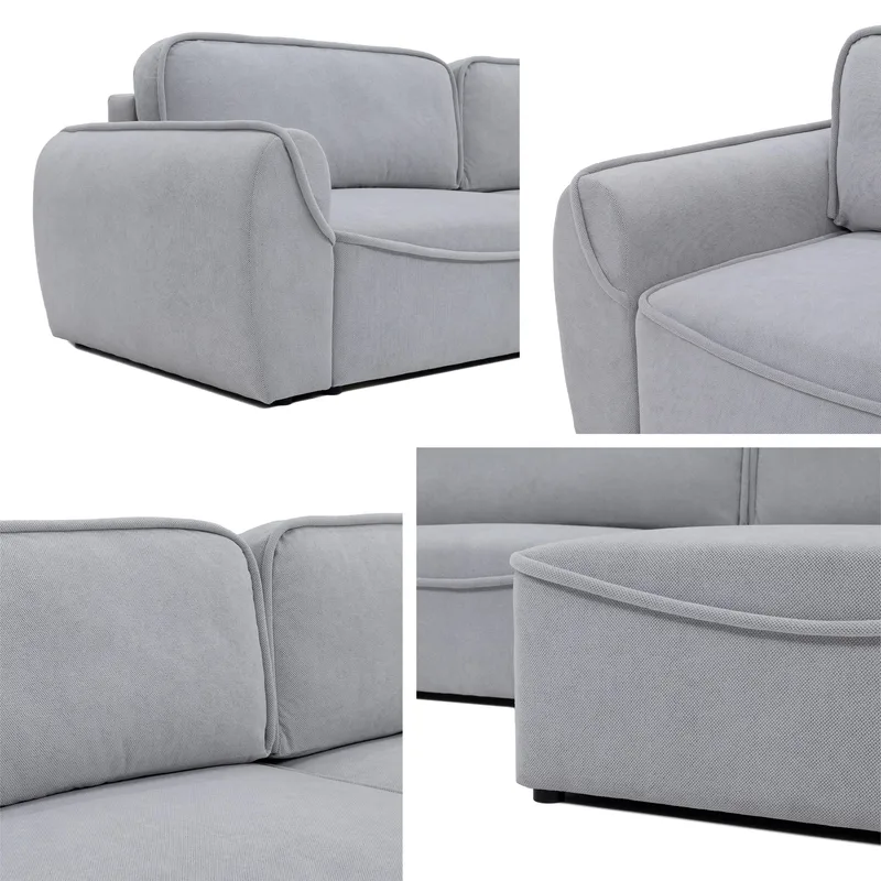 Navrel 3-personers Sovesofa med Chaiselong og Opbevaring - Oliven - Møbler - Sofaer - Sovesofaer