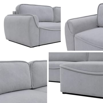 Navrel 3-personers Sovesofa med Chaiselong og Opbevaring - Oliven - Møbler - Sofaer - Sovesofaer