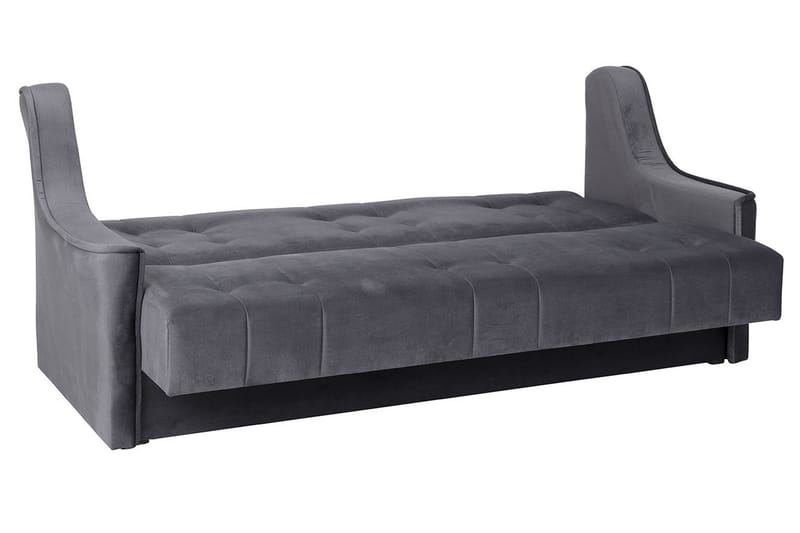 Niagara Sofa - Mørkegrå - Sovesofaer - 3 personers sovesofa - Velour sofaer