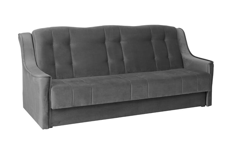 Niagara Sofa - Mørkegrå - 3 personers sovesofa - Sovesofaer - Velour sofaer