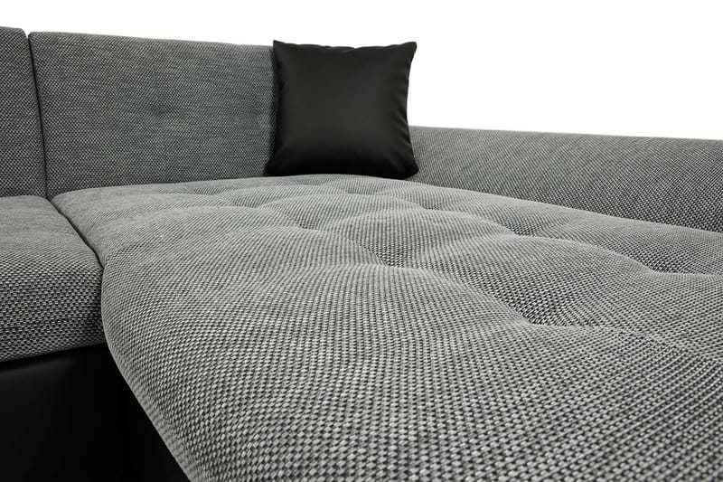 Niesha U-Sovesofa - Grå/Hvid/Rød - Møbler - Sofaer - Sovesofaer