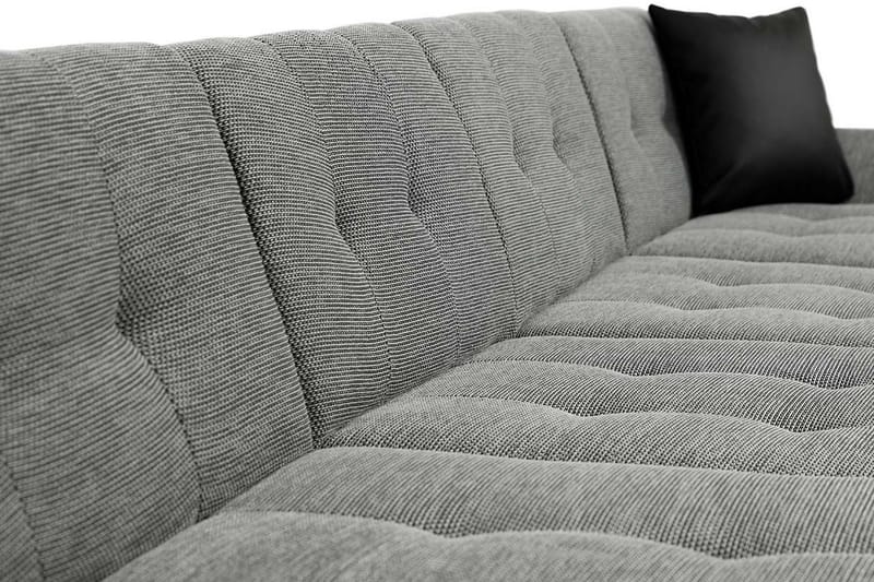 Niesha U-Sovesofa - Grå/Hvid/Rød - Sovesofaer - Lædersofaer - Velour sofaer - U sovesofa - Sovesofa chaiselong