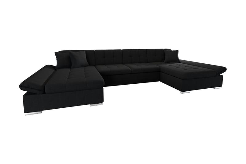 Niesha U-Sovesofa - Sort - Sovesofaer - U sovesofa - Sovesofa chaiselong