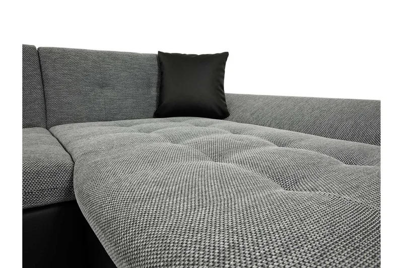 Niesha U-Sovesofa - Sort - Møbler - Sofaer - Sovesofaer