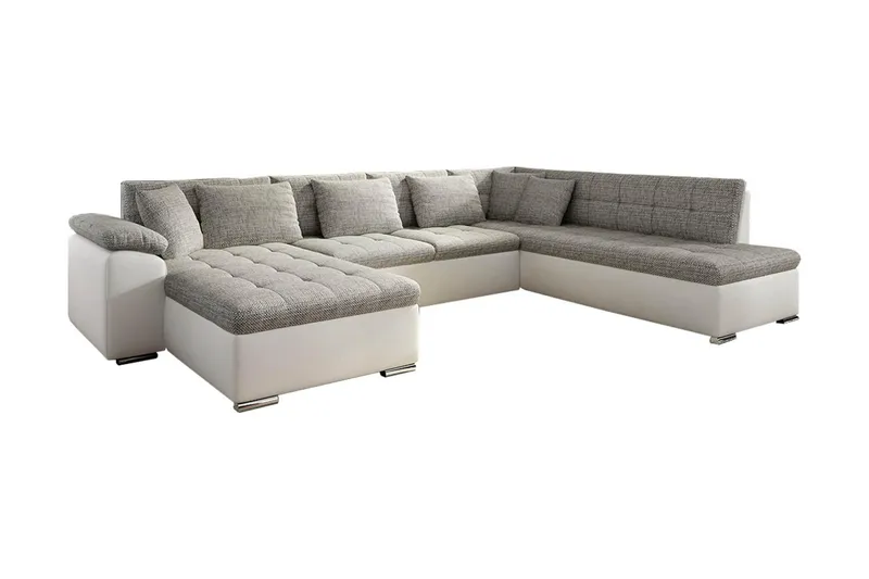 Niko U-sovesofa 350x205x76 cm - Beige / Grå - Møbler - Sofaer - Sovesofaer