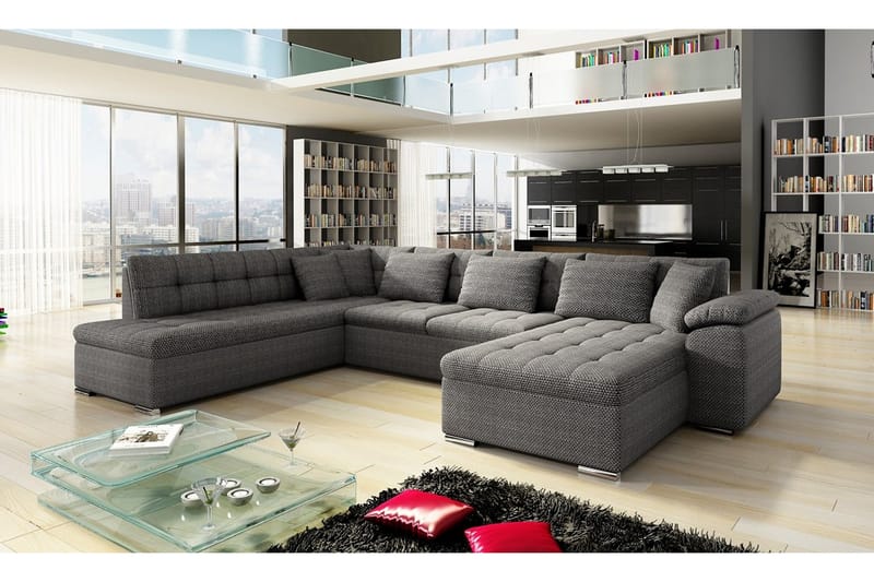 Niko U-sovesofa 350x205x76 cm - Sovesofaer - Sovesofa chaiselong