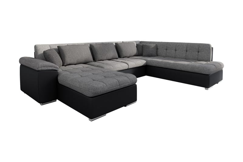 Niko U-sovesofa 350x205x76 cm - Sovesofaer - Sovesofa chaiselong - Lædersofaer