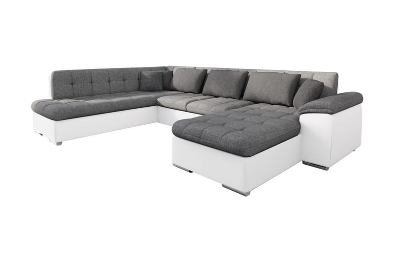 Niko U-sovesofa 350x205x76 cm - Sovesofaer - Sovesofa chaiselong - Lædersofaer