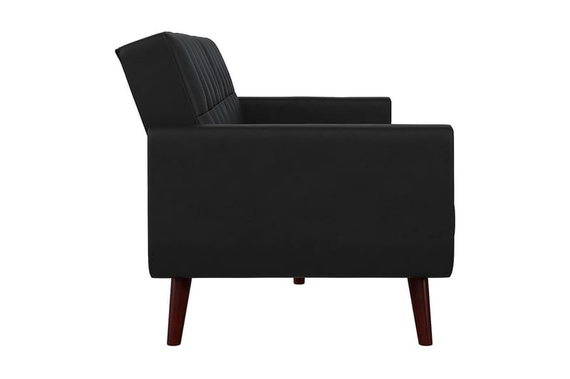 Nola 3-personers Sovesofa Kunstlæder/Sort - Dorel Home - Møbler - Sofaer - Sovesofaer - Bred sovesofa