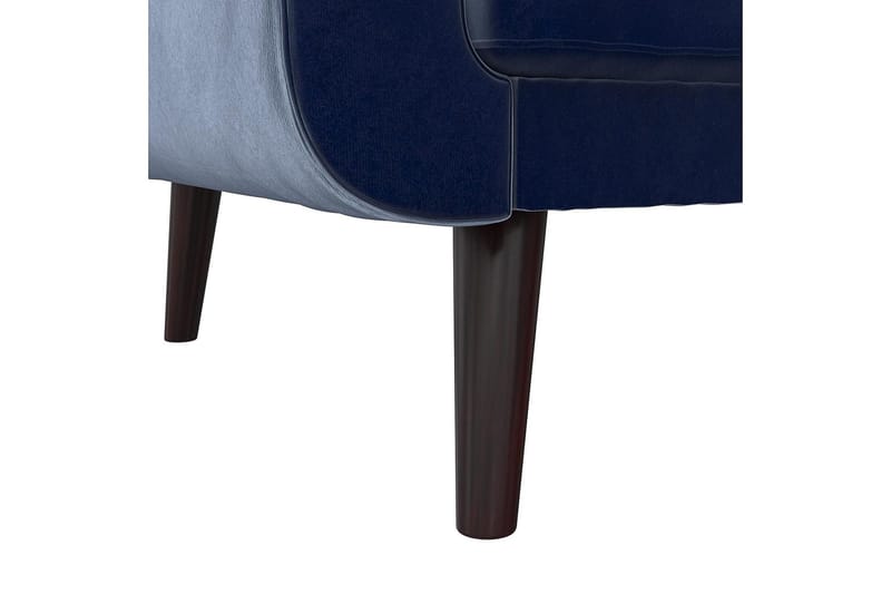 Nola 3-personers Sovesofa Velour/Blå - Dorel Home - Møbler - Sofaer - Sovesofaer - Bred sovesofa