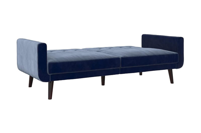 Nola 3-personers Sovesofa Velour/Blå - Dorel Home - Møbler - Sofaer - Sovesofaer - Bred sovesofa