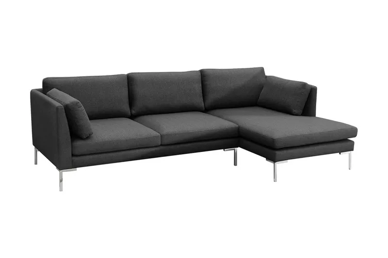 Ocean sofa med diva 278x162x86 cm, Mørkegrå