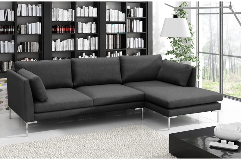 Ocean sofa med diva 278x162x86 cm - Mørkegrå - Møbler - Sofaer - Sovesofaer