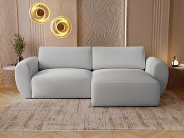 Osvar 3-personers sovesofa med chaiselong til højre og opbevaring - Grå - Møbler - Sofaer - Sovesofaer