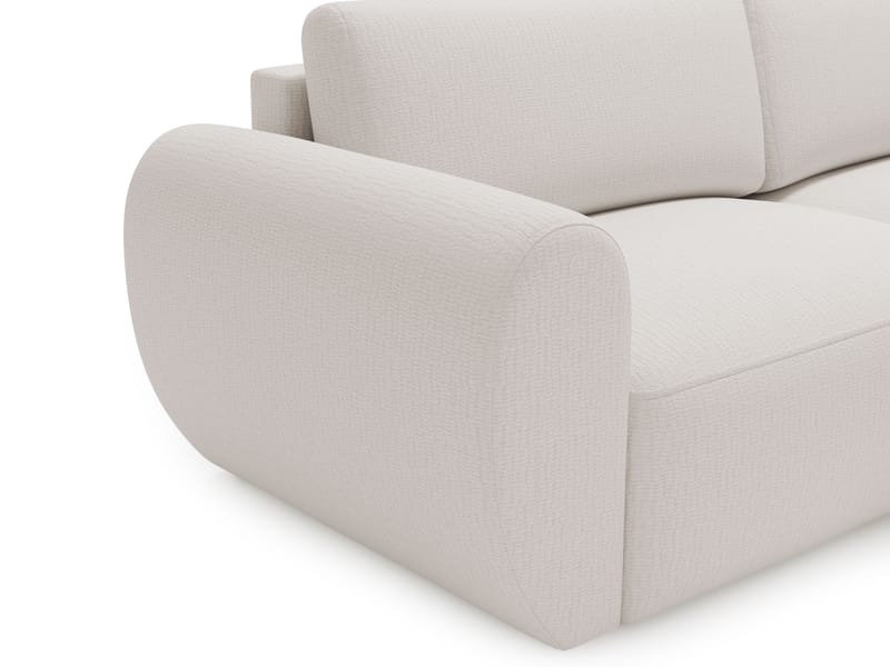 Osvar 3-personers sovesofa med chaiselong til højre og opbevaring - Mørk beige - Møbler - Sofaer - Sovesofaer