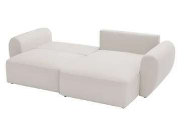 Osvar 3-personers sovesofa med chaiselong til højre og opbevaring - Mørk beige - Møbler - Sofaer - Sovesofaer
