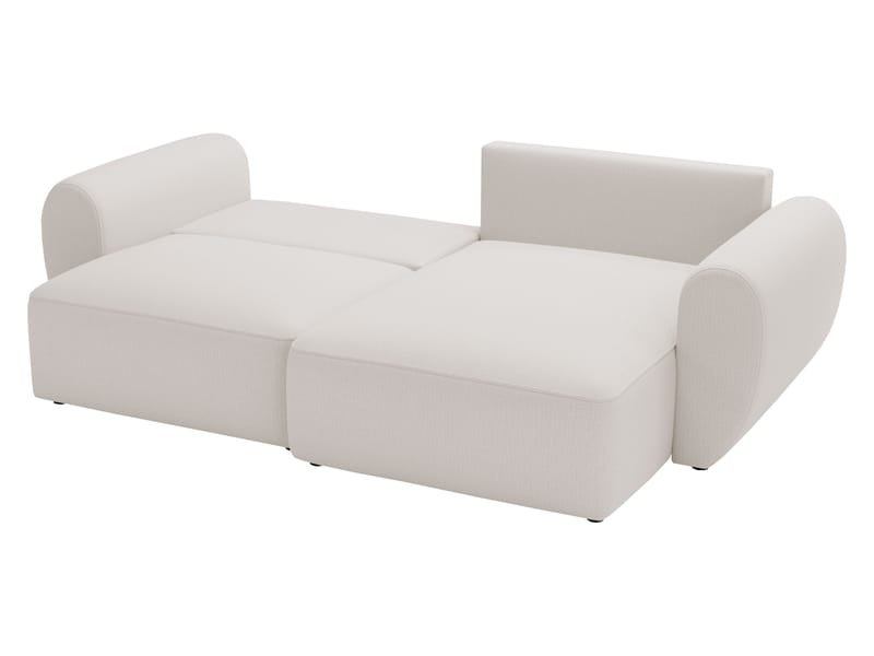 Osvar 3-personers sovesofa med chaiselong til højre og opbevaring - Mørk beige - Møbler - Sofaer - Sovesofaer