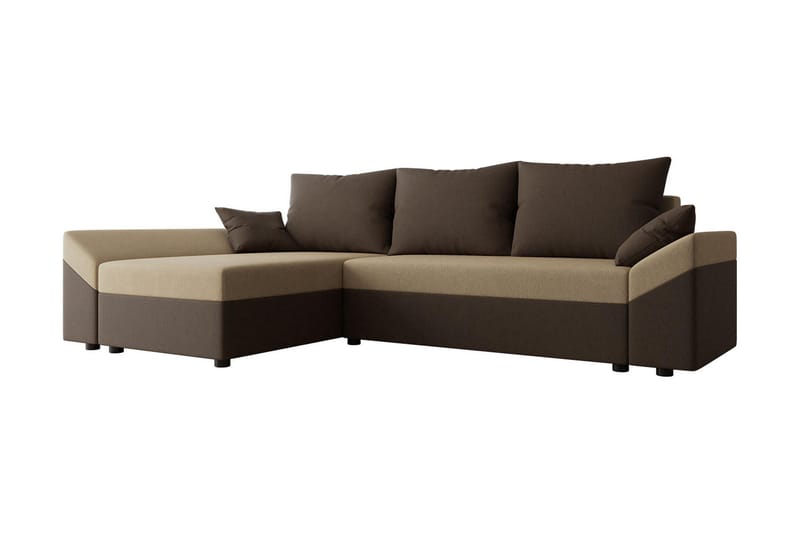 Ovadia 5-Pers. Sovesofa - Brun/Beige - Møbler - Sofaer - Sovesofaer