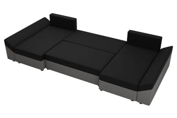Ovadia 5-Pers. Sovesofa - Sort/Rød - Møbler - Sofaer - Sovesofaer