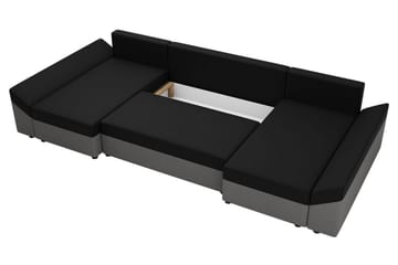Ovadia 5-Pers. Sovesofa - Sort/Rød - Møbler - Sofaer - Sovesofaer